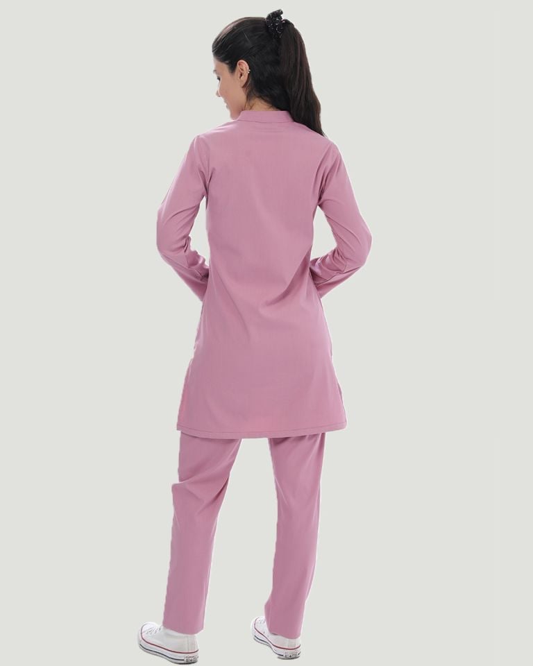 CORE-FLEX LİKRALI TESETTÜR UNİFORMA  TAKIM XS - Pudra