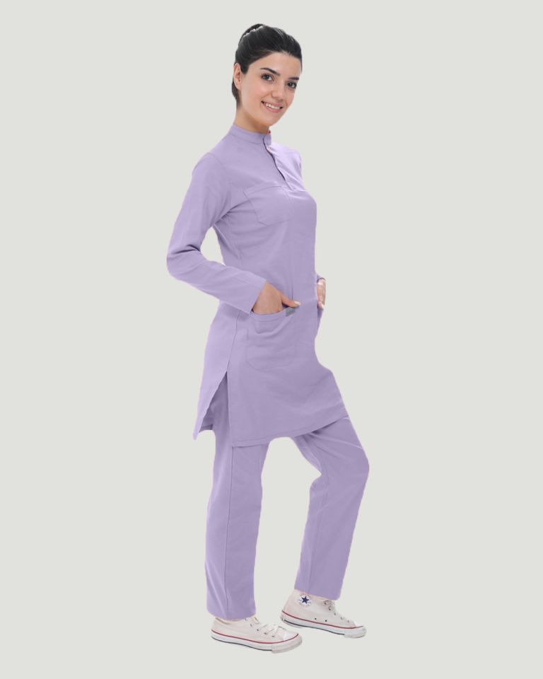 CORE-FLEX LİKRALI TESETTÜR UNİFORMA  TAKIM XS - Lila