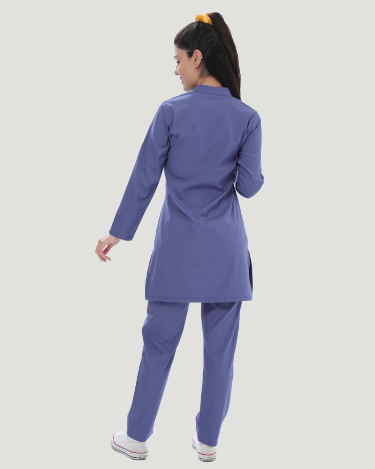 CORE-FLEX LİKRALI TESETTÜR UNİFORMA  TAKIM XS - Havacı Mavi