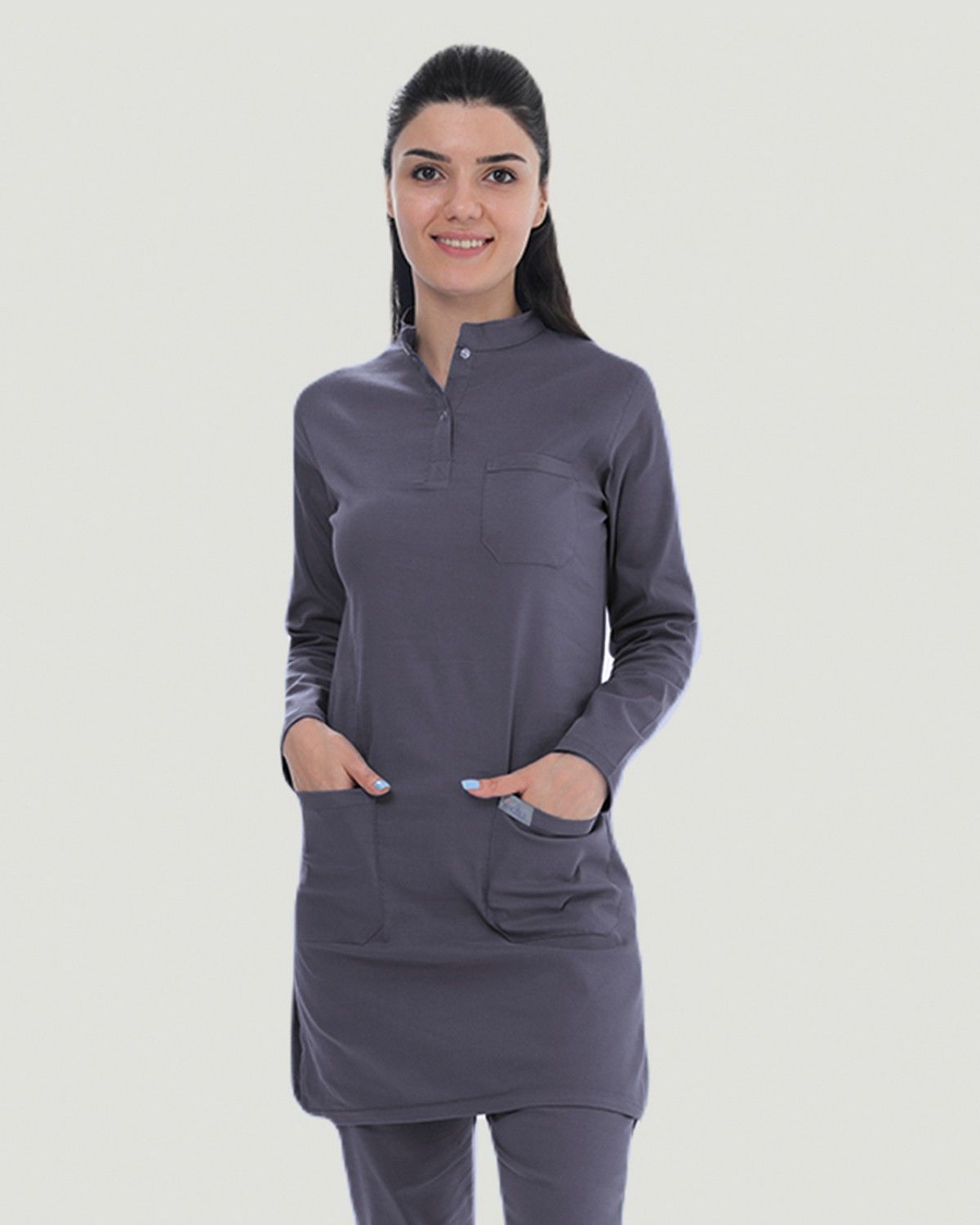 CORE-FLEX LİKRALI TESETTÜR UNİFORMA  TAKIM M - Füme