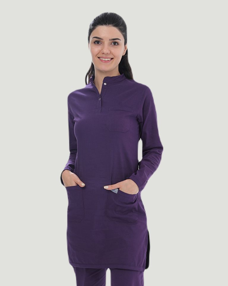 CORE-FLEX LİKRALI TESETTÜR UNİFORMA  TAKIM Mor - L