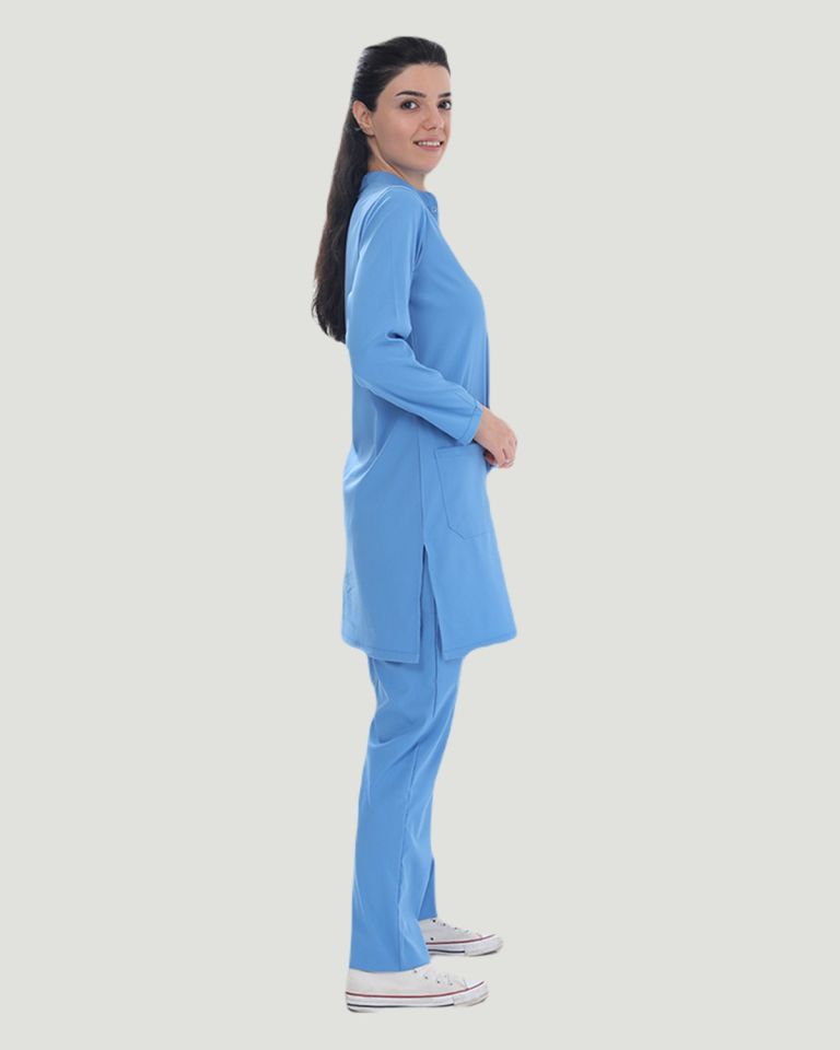 CORE-FLEX LİKRALI TESETTÜR UNİFORMA  TAKIM XL - Parlament Mavi
