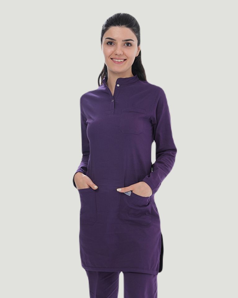 TEK ÜST U- FLEX LİKRALI TESETTÜR Mor - L