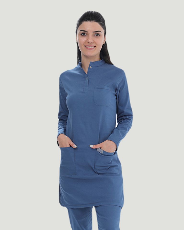 TEK ÜST U- FLEX LİKRALI TESETTÜR Indigo - XXL