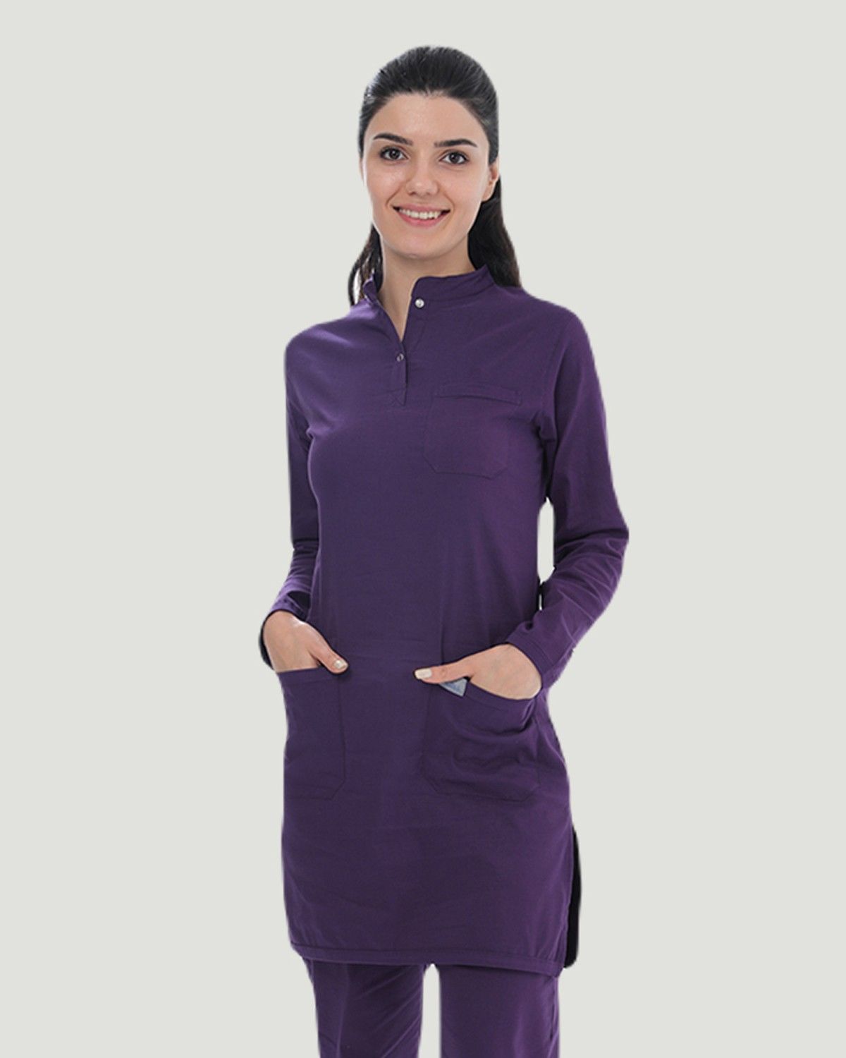 TEK ÜST U- FLEX LİKRALI TESETTÜR Mor - XXL