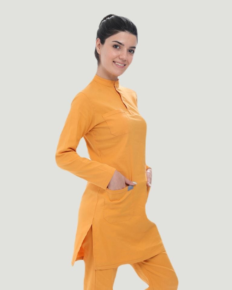 TEK ÜST U- FLEX LİKRALI TESETTÜR XS - Koyu Hardal