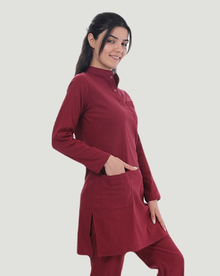 TEK ÜST U- FLEX LİKRALI TESETTÜR XS - Bordo