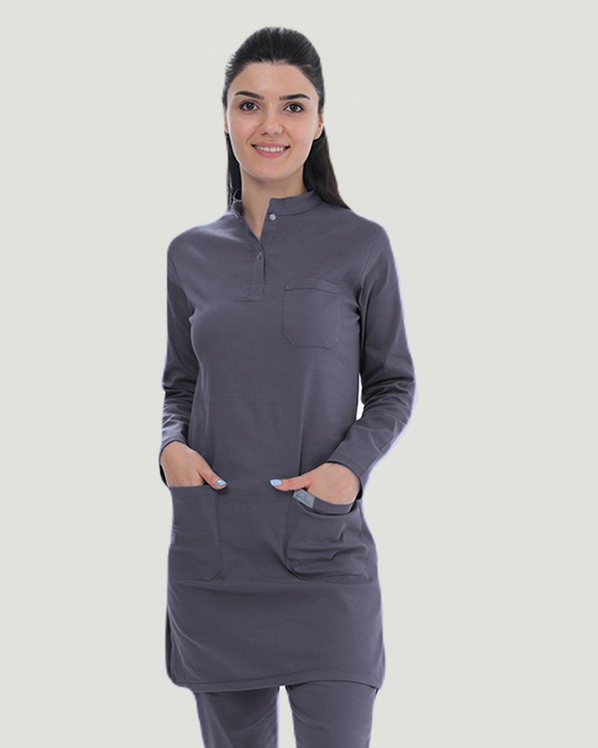 TEK ÜST U- FLEX LİKRALI TESETTÜR XS - Füme