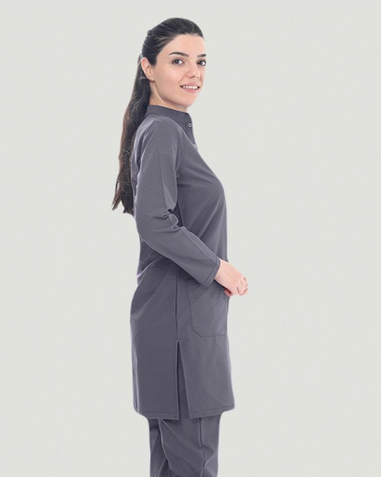 TEK ÜST U- FLEX LİKRALI TESETTÜR XS - Füme