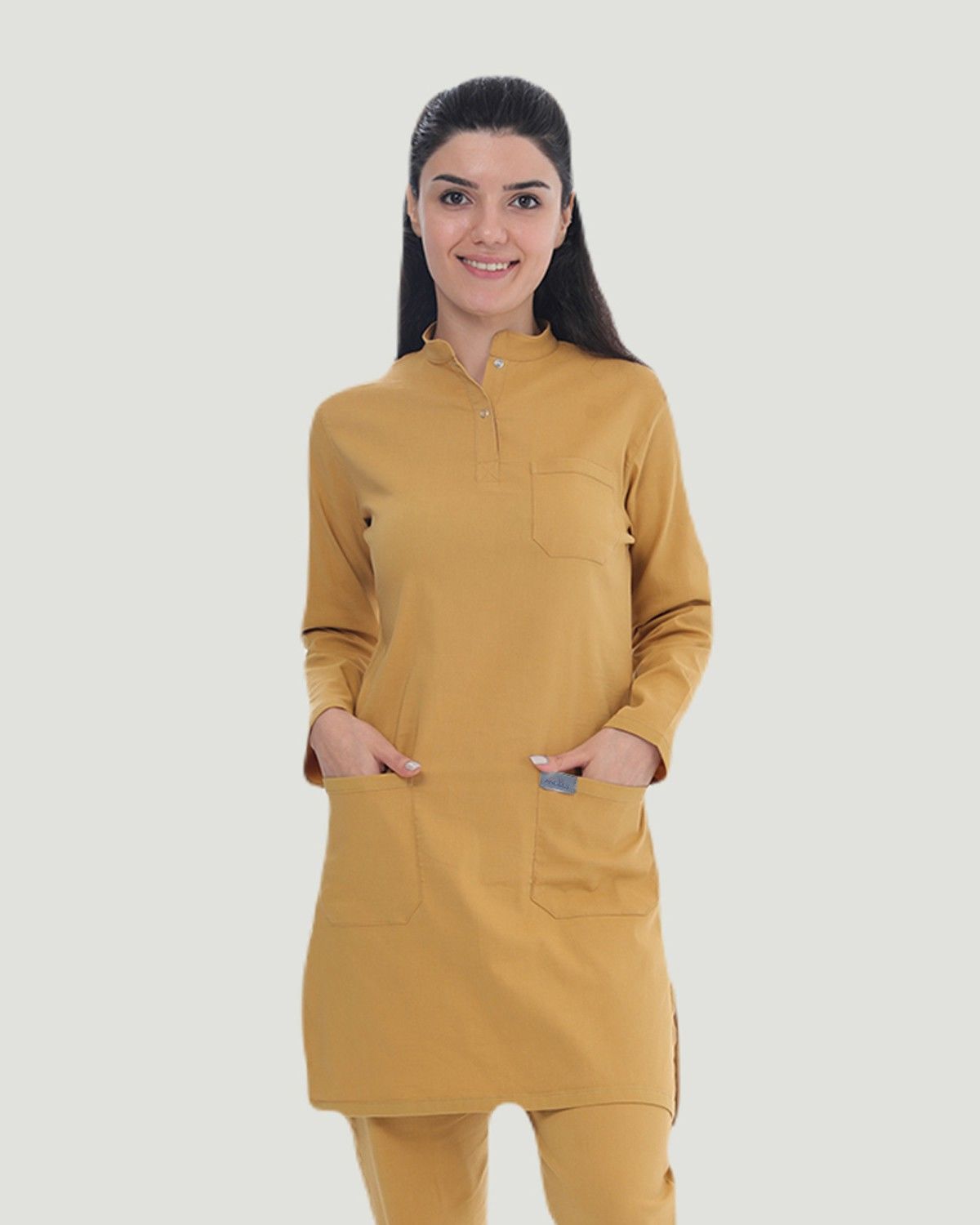 TEK ÜST U- FLEX LİKRALI TESETTÜR S - Hardal