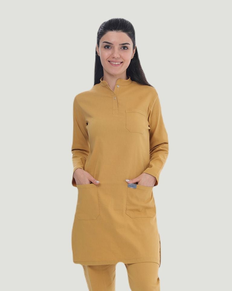 TEK ÜST U- FLEX LİKRALI TESETTÜR S - Hardal