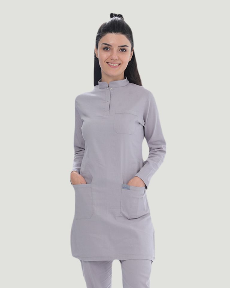 TEK ÜST U- FLEX LİKRALI TESETTÜR S - Gri