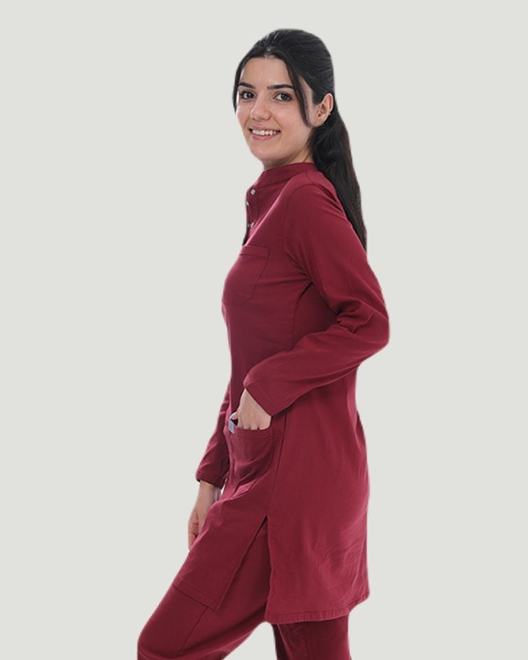 TEK ÜST U- FLEX LİKRALI TESETTÜR M - Bordo