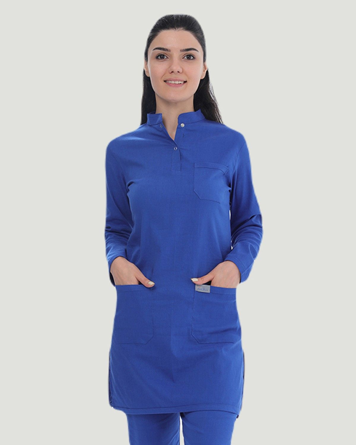 TEK ÜST U- FLEX LİKRALI TESETTÜR Saks Mavi - L