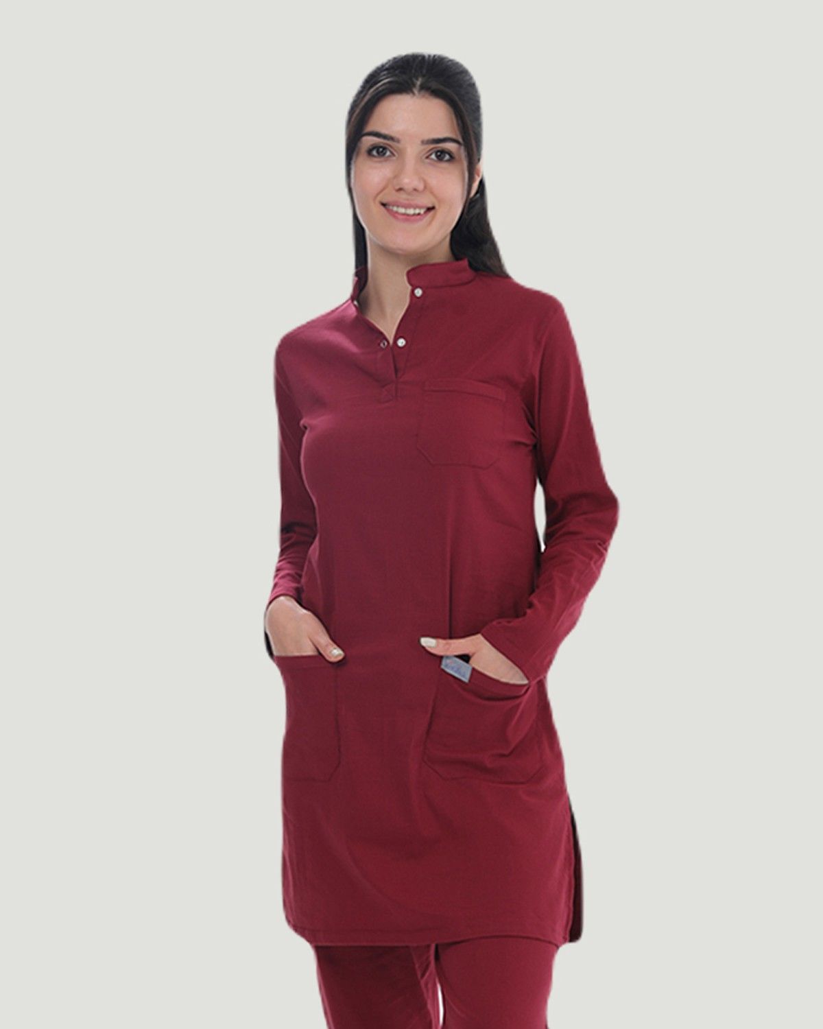 TEK ÜST U- FLEX LİKRALI TESETTÜR L - Bordo