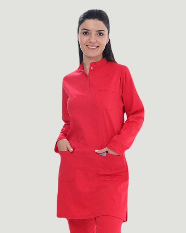 TEK ÜST U- FLEX LİKRALI TESETTÜR Kırmızı - XL