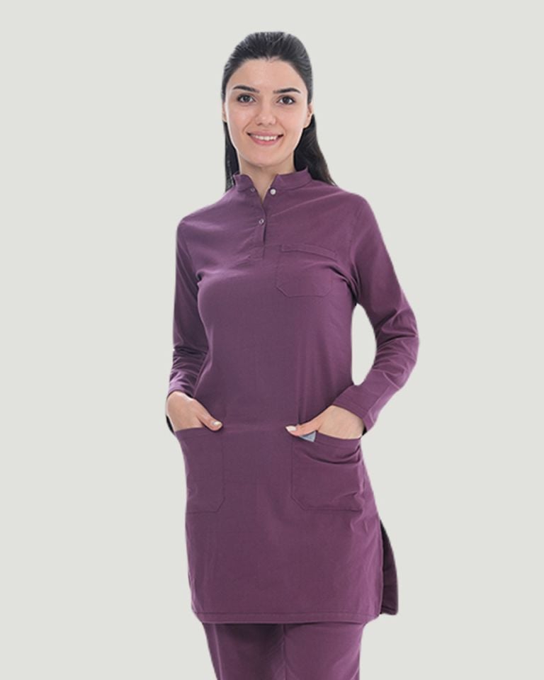 TEK ÜST U- FLEX LİKRALI TESETTÜR Mürdüm - XL