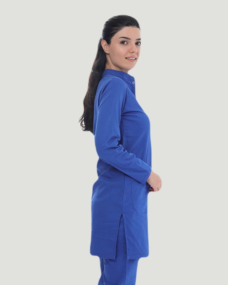 TEK ÜST U- FLEX LİKRALI TESETTÜR Saks Mavi - XXL