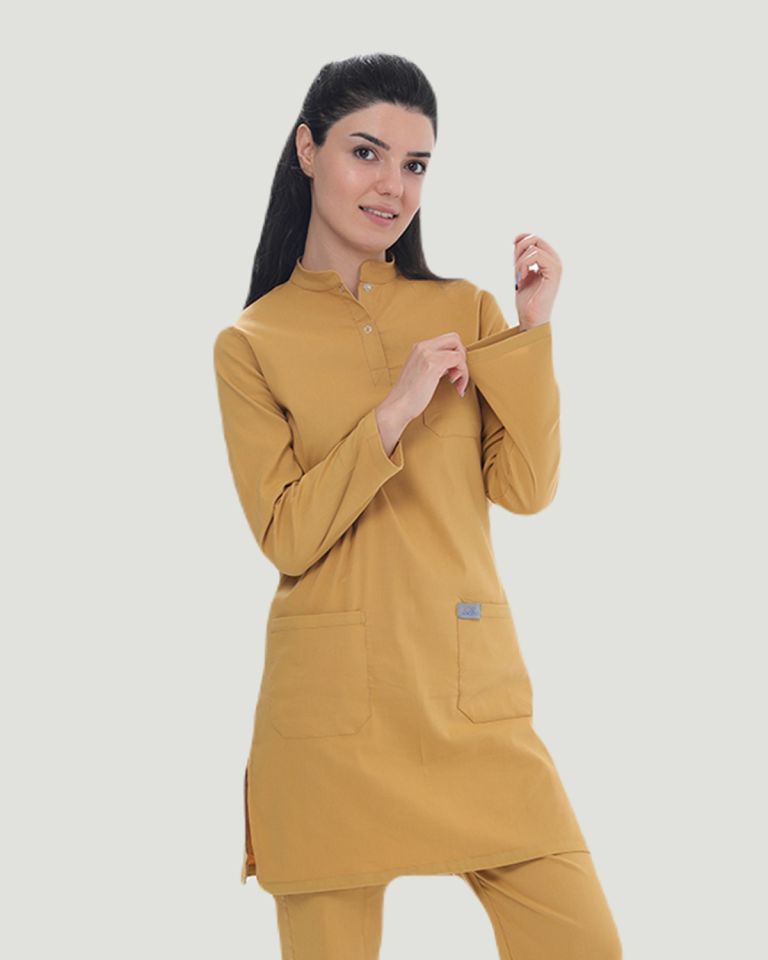 TEK ÜST U- FLEX LİKRALI TESETTÜR XXL - Hardal