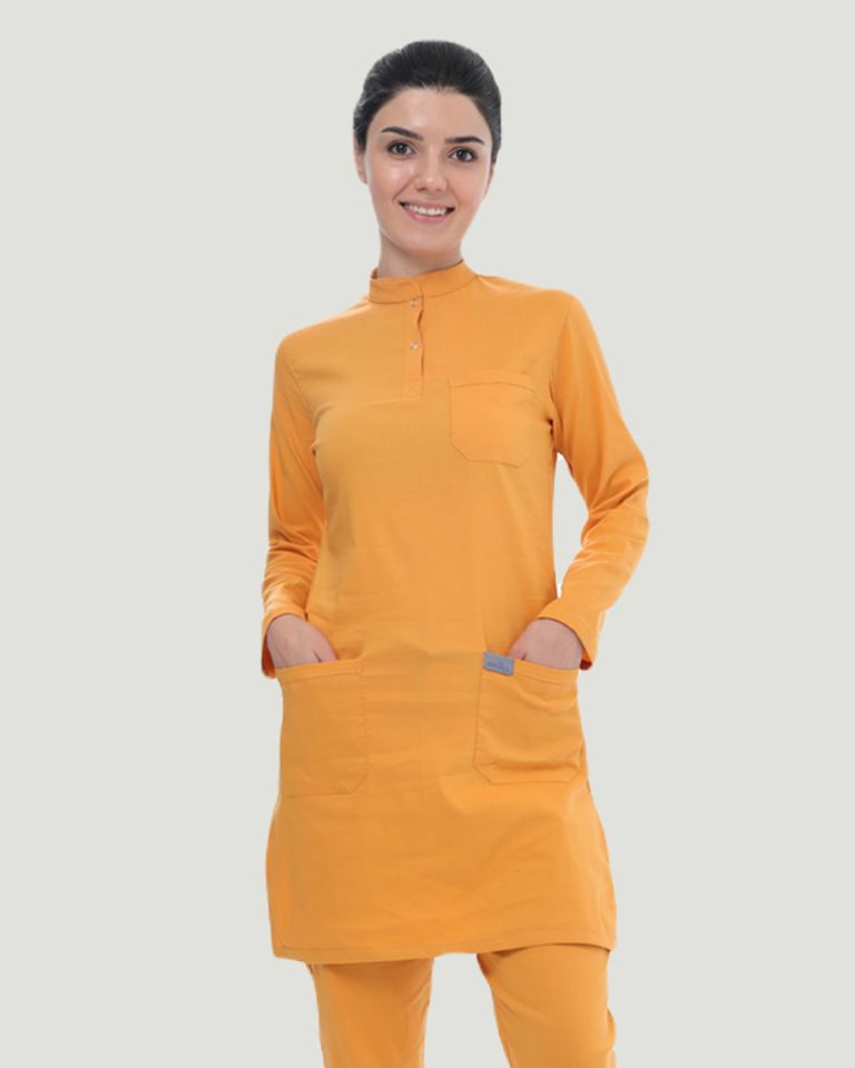 TEK ÜST U- FLEX LİKRALI TESETTÜR XXL - Koyu Hardal