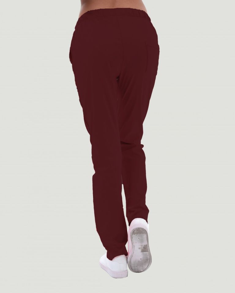 LİKRALI U-FLEX KADIN PANTOLON XS - Bordo