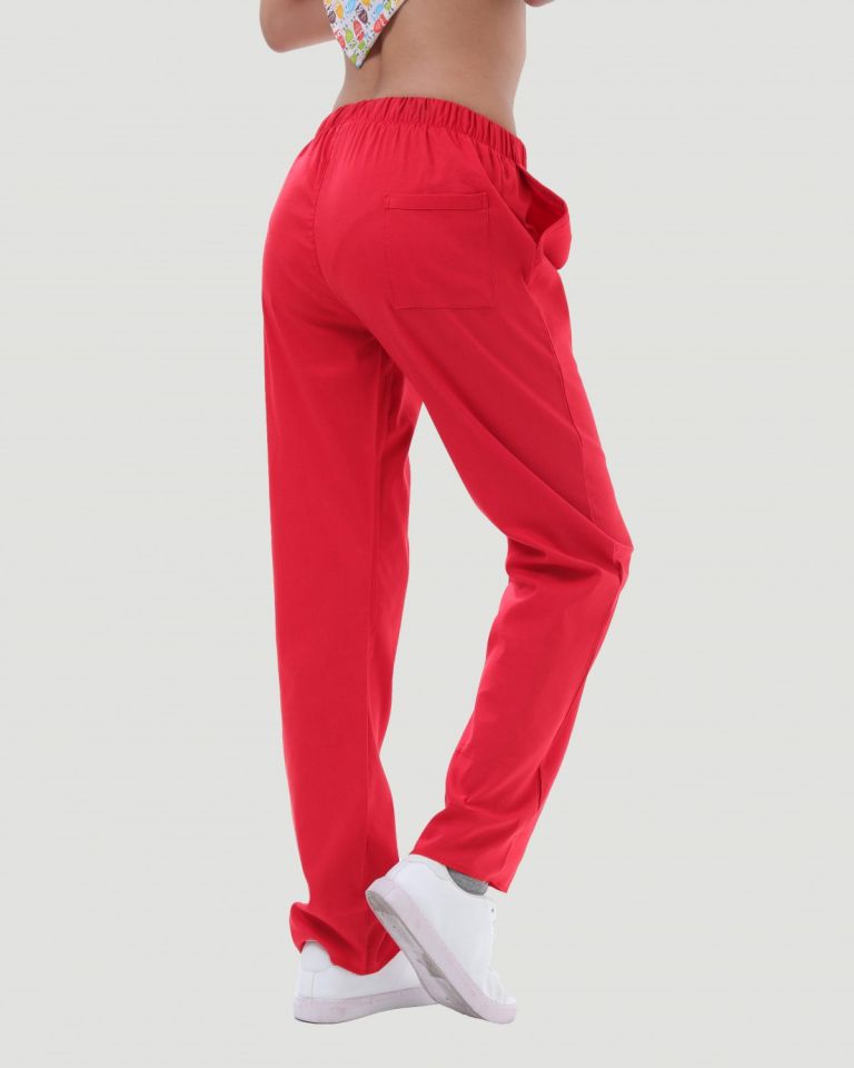 LİKRALI U-FLEX KADIN PANTOLON XS - Kırmızı