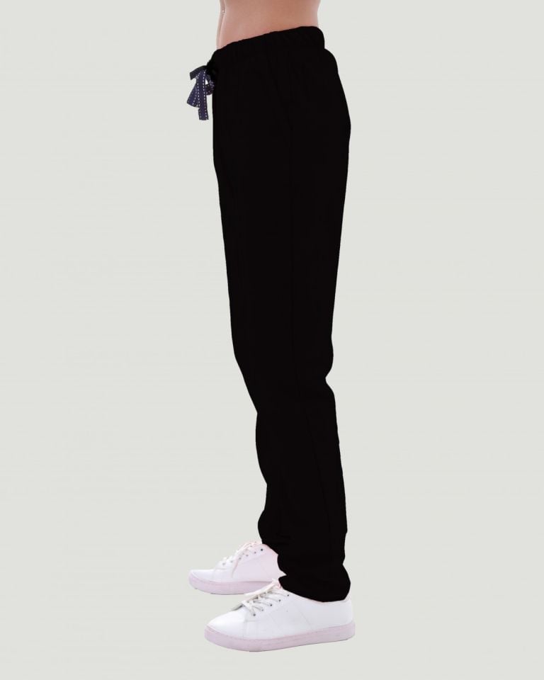 LİKRALI U-FLEX KADIN PANTOLON XS - Siyah