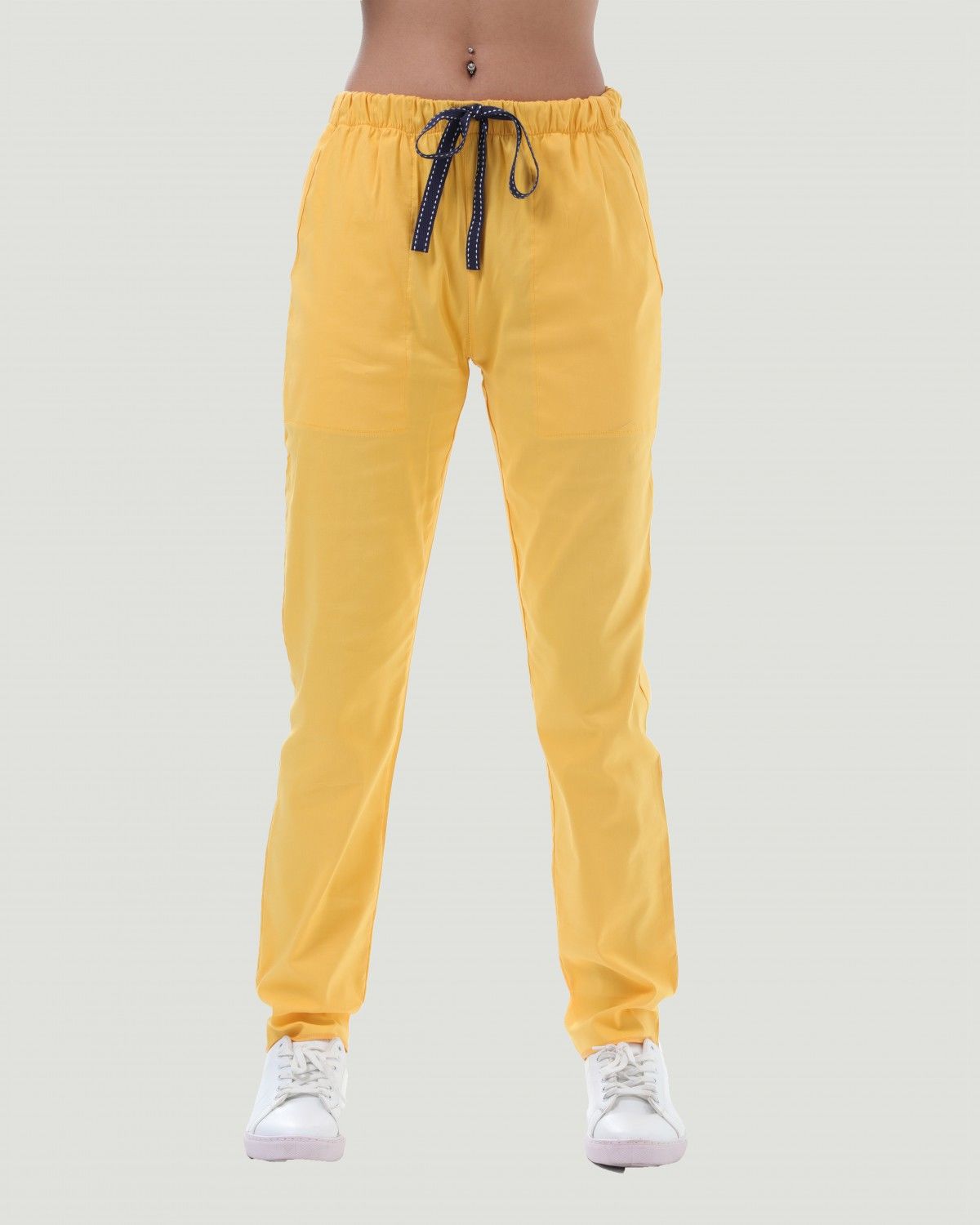 LİKRALI U-FLEX KADIN PANTOLON S - Sarı