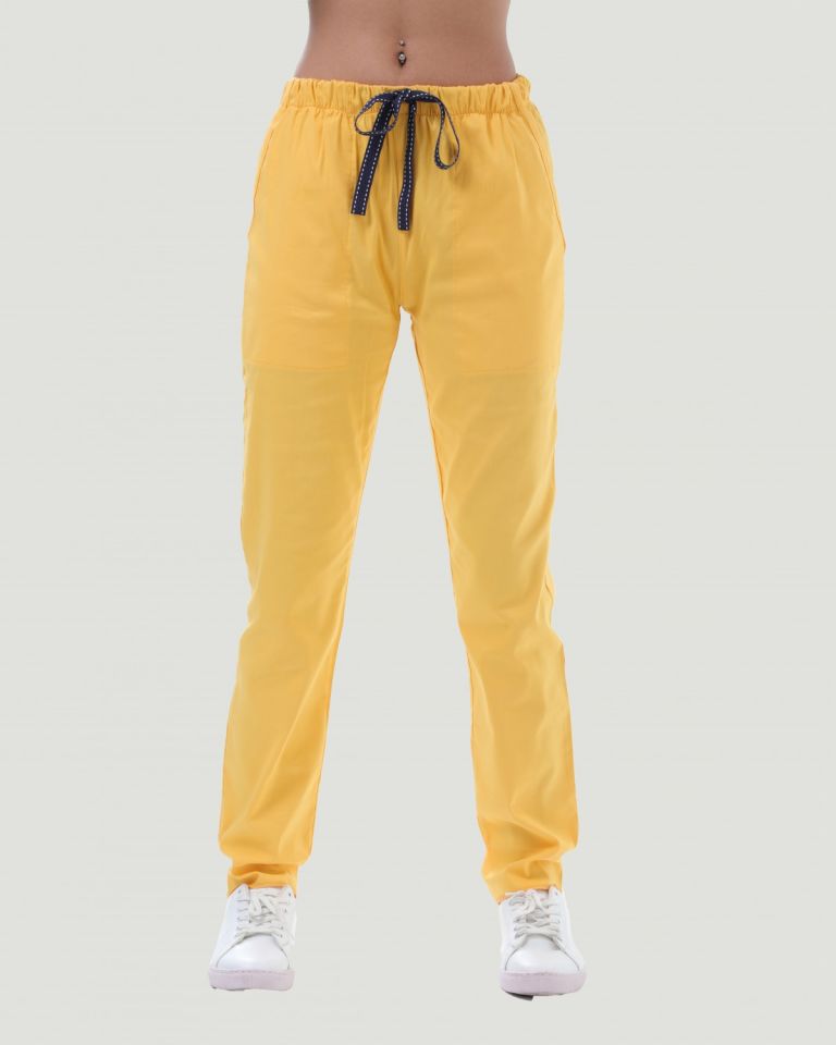 LİKRALI U-FLEX KADIN PANTOLON M - Sarı