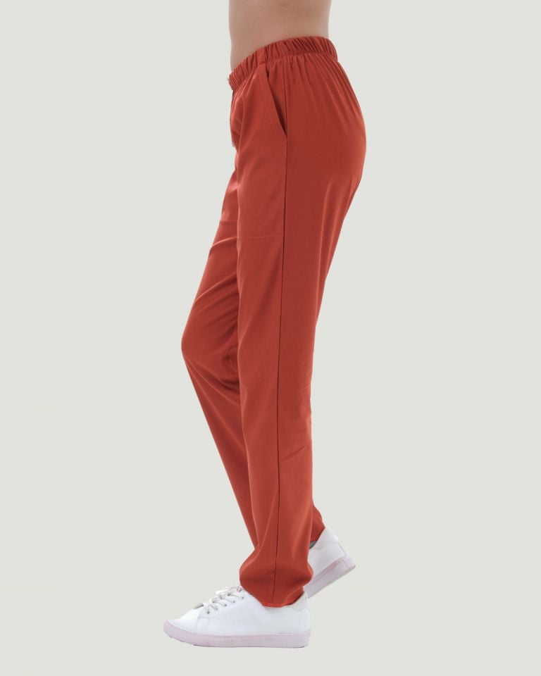 LİKRALI U-FLEX KADIN PANTOLON XL - Yanık Turuncu