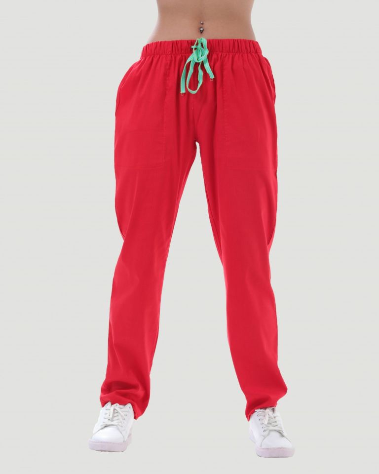 LİKRALI U-FLEX KADIN PANTOLON Kırmızı - XL