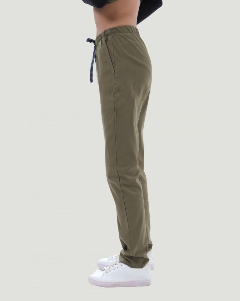 LİKRALI U-FLEX KADIN PANTOLON XL - Haki Yeşil