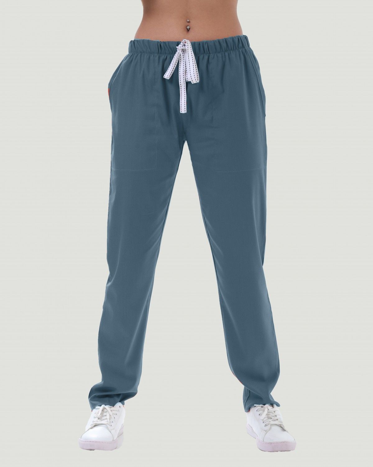 LİKRALI U-FLEX KADIN PANTOLON XXL - Duman Mavi