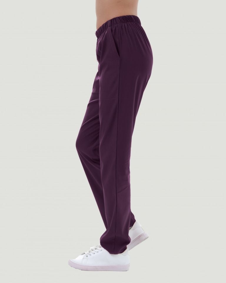 TERİKOTON KADIN  PANTOLON (İNCE KUMAŞ ) XS - Mürdüm