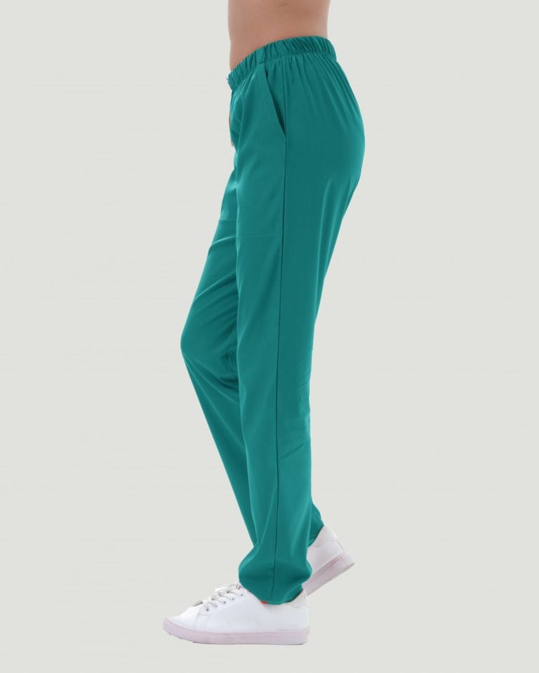 TERİKOTON KADIN  PANTOLON (İNCE KUMAŞ ) L - Benetton Yeşil