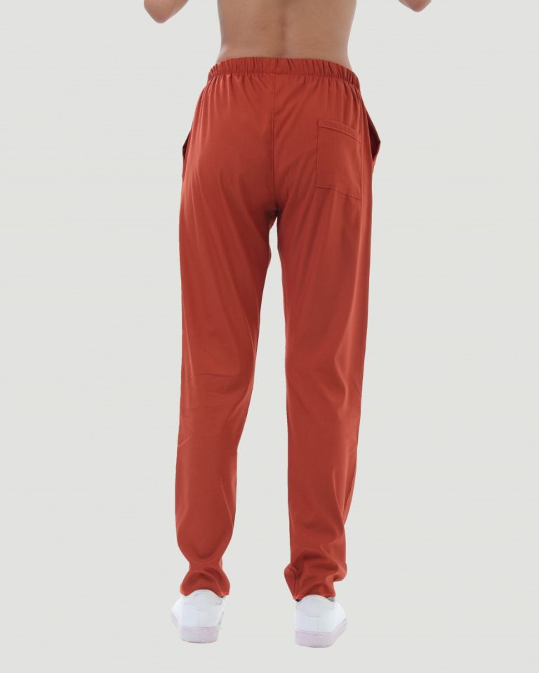 TERİKOTON KADIN  PANTOLON (İNCE KUMAŞ ) XL - Kiremit