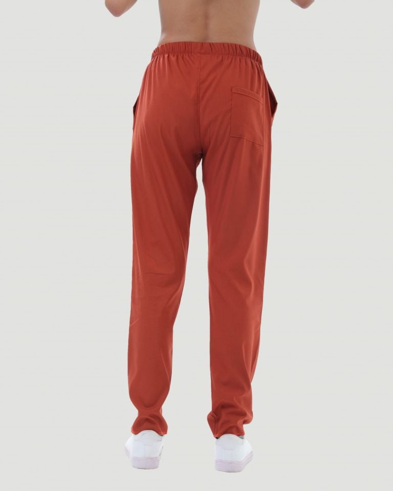 TERİKOTON KADIN  PANTOLON (İNCE KUMAŞ ) XXL - Kiremit