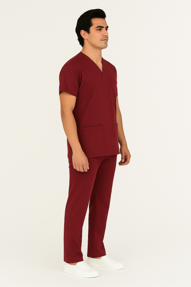 CORE-FLEX ERKEK CERRAHİ TAKIM XL - Bordo