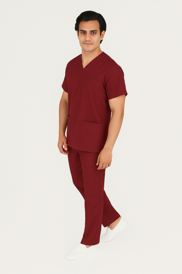 CORE-FLEX ERKEK CERRAHİ TAKIM XXL - Bordo