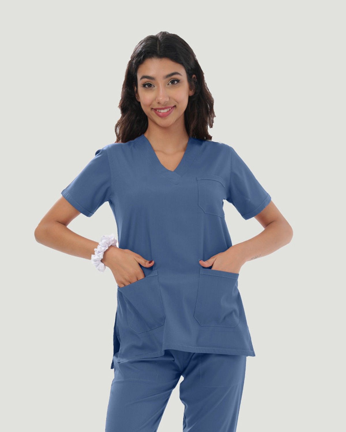 U-FLEX LİKRALI KADIN CERRAHİ TAKIM M - Indigo