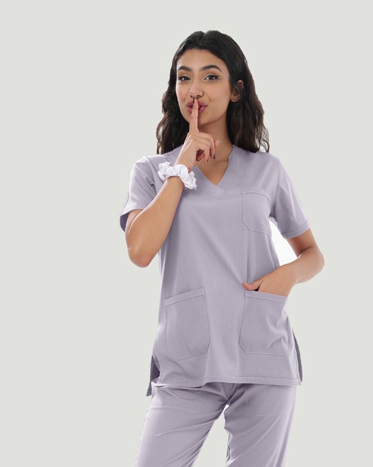 U-FLEX LİKRALI KADIN CERRAHİ TAKIM Gri - XXL