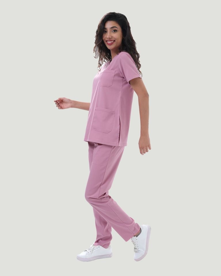 CORE FLEX  LİKRALI KADIN CERRAHİ TAKIM XS - Pudra