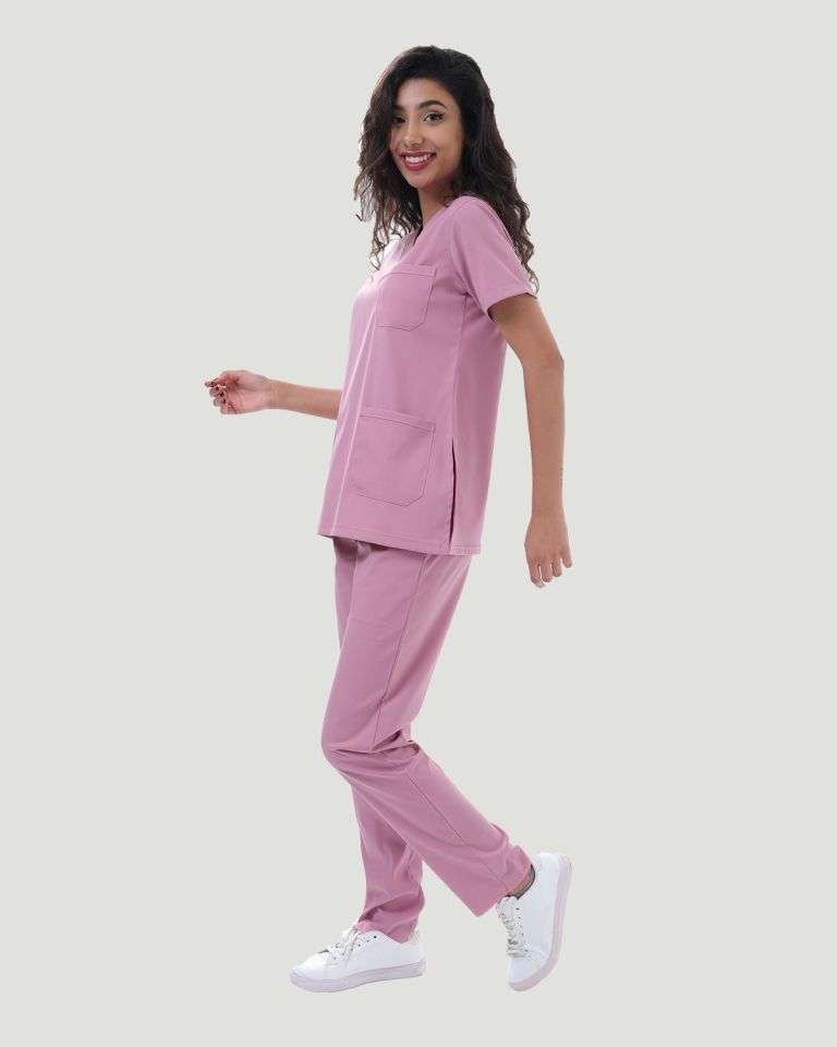 CORE FLEX  LİKRALI KADIN CERRAHİ TAKIM M - Pudra