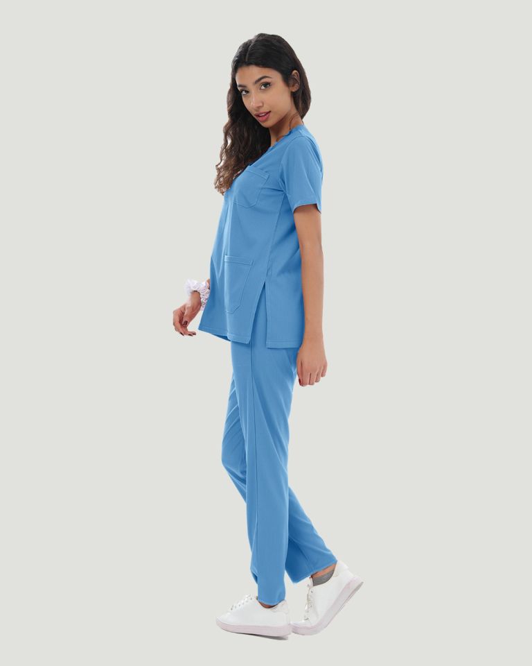 CORE FLEX  LİKRALI KADIN CERRAHİ TAKIM XS - Parlament Mavi