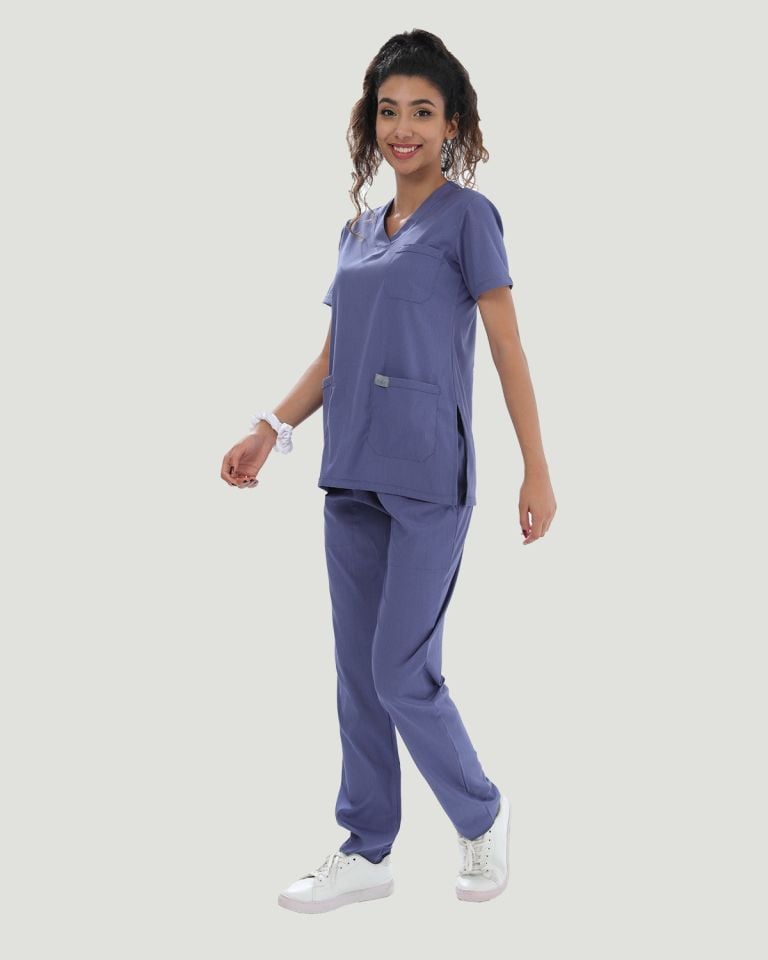 CORE FLEX  LİKRALI KADIN CERRAHİ TAKIM XXL - Havacı Mavi